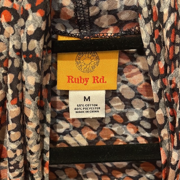 Ruby Rd. Multicolored medium duster with long sleeves - Picture 3 of 7